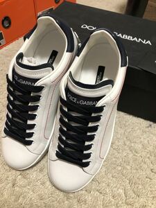  новый товар Dolce & Gabbana кожа спортивные туфли 39 24.0