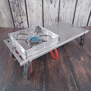 CAMPING MOON ソロキッチン シングルバーナー ST-310用 ソロテーブル サイクルプレート付き SK-310CP