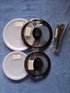 T-falバタフライガラスぶた&シールリッド&専用取っ手新品未使用