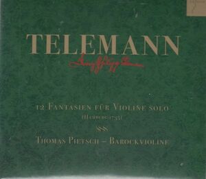 [CD/Es-dur]テレマン:無伴奏ヴァイオリンのための12の幻想曲/T.ピエッチュ(b-vn) 2017.2