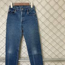 Levi's 701-0117 リーバイス 80's USA製 553 デニムパンツ ジーンズ 27×33 レディース_画像1