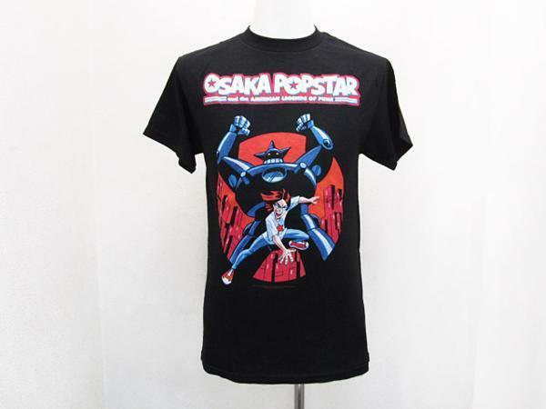 USA バンドＴシャツ大阪ポップスター 黒ブラック メンズS / OsakaPopstar半袖Tee男性