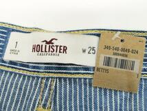 Hollister ヒッコリーダメージ ホットパンツ レディース サイズ1 (W25) / USホリスター女性 ショートパンツ_画像5