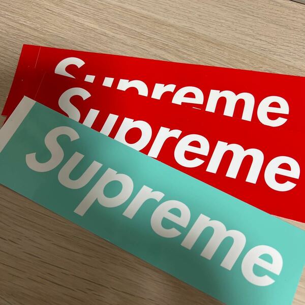 3枚セット　Supreme ティファニー　シュプリーム　ステッカー ボックスロゴ　 Sticker