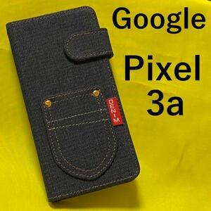 Google Pixel 3a デニムデザイン手帳型ケース
