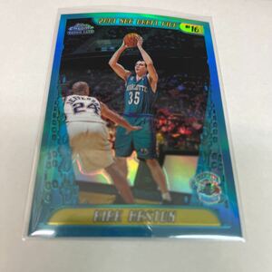 NBA 2001-2002 Topps Chrome Refractors Kirk Haston RC