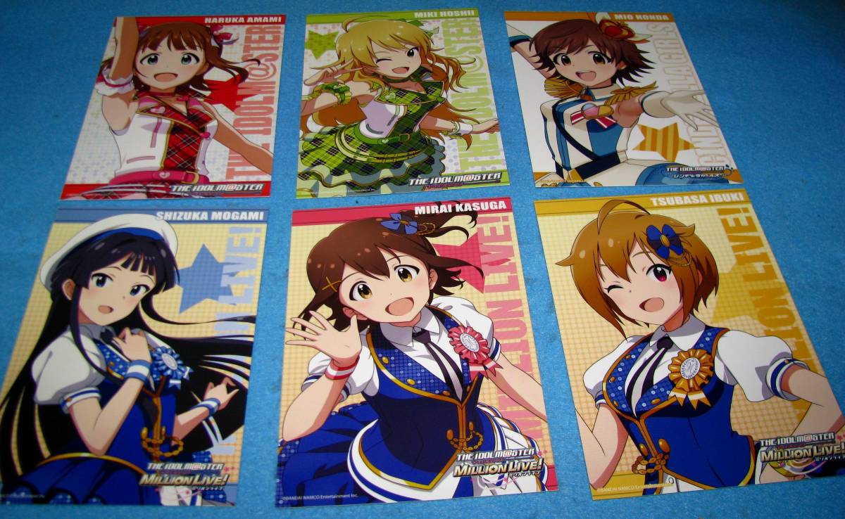 THE IDOLM@STER lot de 6 cartes postales, des bandes dessinées, produits d'anime, illustration dessinée à la main