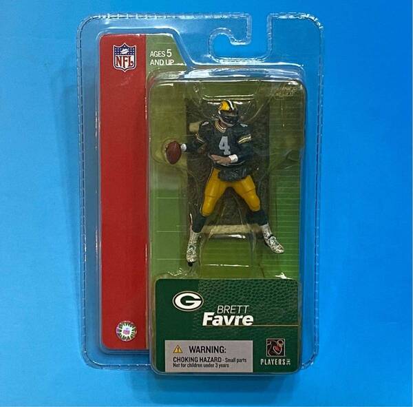 ★残りあと1個!! ★新品未開封 20年前!! 2004年絶版★マクファーレン NFL 3インチフィギュア BRETT FAVRE★