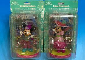 ★最終値下げ!! ★残りあと1個!! ★12年前絶版/新品未使用★TDL Easter figurine '11 Mickey & Minnie セット★