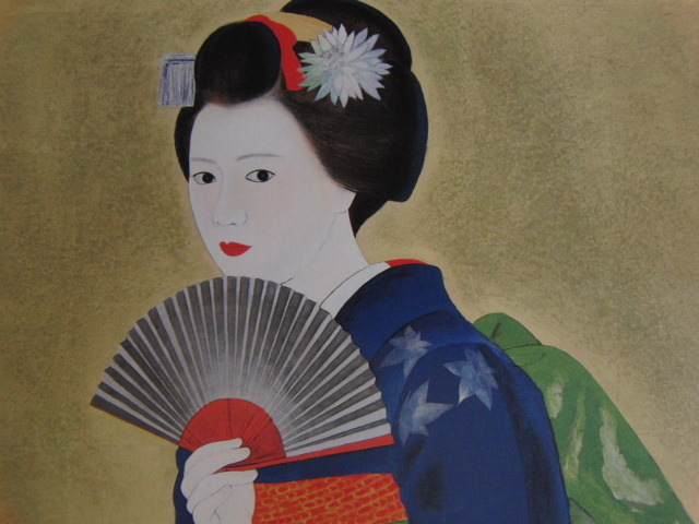 辰巳浩, [舞妓], 来自一本罕见的装框艺术书, 全新带框, 良好的条件, 含邮费, 日本画家, 绘画, 油画, 肖像