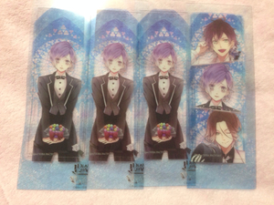 DIABOLIK LOVERS BBくじ D賞クリアしおり 逆巻 カナト 4枚