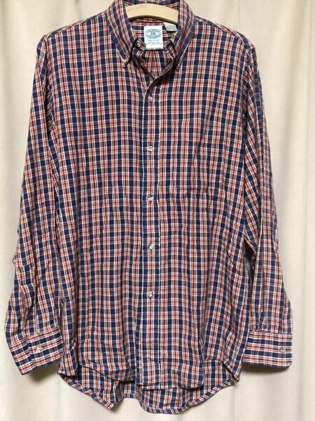 USED THE BAGGY SHIRT MAKER BD SHIRT MADE IN USA 中古バギーシャツメーカーボタンダウンシャツ SIZE S アメリカ製 送料無料