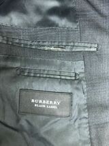 BURBERRY BLACK LABEL バーバリーブラックレーベル　メンズ　グレー　チェック柄　スーツ　セットアップ　上下　40表記_画像3