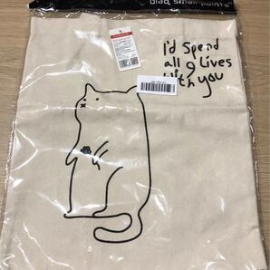 キャンバストートバッグ アニマルグラフィック ショッピングバッグ 色:白 メイン素材: 綿