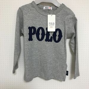 100 size *POLO baby* long sleeve T shirt * gray *