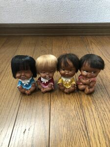 ソフビ人形 4個セット日本製 昭和レトロ