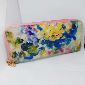 [ regular goods ] full titi Boss koPalmo CAMELIA ( Pal mocha me- rear ) lady's long wallet round fastener enamel art leather 