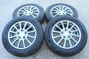 ピレリ アイスアシンメトリコプラス 185/65R15 88Q LEBEN 6.0J-15 +52 5H-114.3 ４本 フリード フリードスパイク フリードハイブリッド