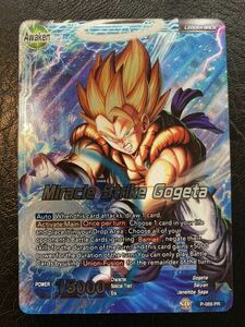  Dragon Ball super card game abroad English version PRgo Gita Miracle Strike both sides card Leader Foil movie promo 