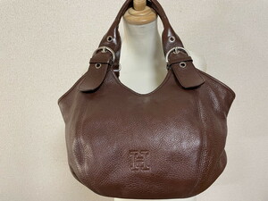 *7800 jpy prompt decision * HIROFU Hirofu leather bag 