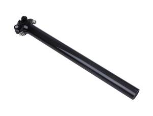 ドライカーボン シートポスト チタン ボルト ポスト径31.6mm 全長350mm グロスフィニッシュ 2ボルトクランプ 軽量 高強度 汎用品