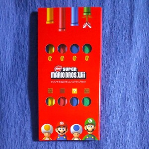 【NewスーパーマリオブラザーズWii】オリジナルリモコンストラップセットクラブニンテンドー非売品/未使用長期保管品
