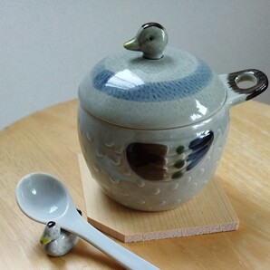 茶碗蒸し食器/多用碗揃/かるがも/蓋付き5客