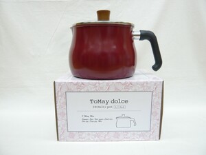 マルチポットL レッド 16cm 3L 1台7役 ガス・IH対応 フッ素樹脂加工