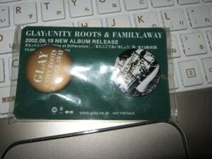 GLAY グレイ / UNITY ROOTS & FAMILY,WAY 非売品缶バッヂ2枚セット TERU