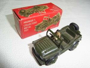 # с ящиком 1950 годы сделано в Японии!PREMIER'S COLLECTORS METAL TOY No.141-69 AUSTIN JEEP( Austin Jeep )