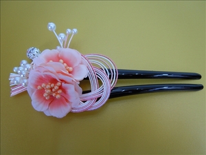 6095, mizuhiki skill ornamental hairpin -MK- 12