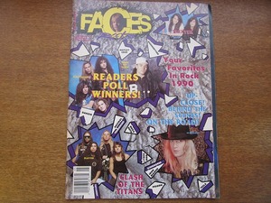洋雑誌FACES 1991.4-5●スローター フェイスノーモア スレイヤー