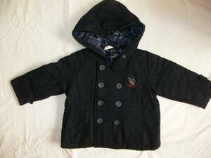 * Drug Store's * 90cm black color with a hood . cotton inside coat 