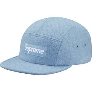 希少★新品本物【Lt.BLUE】★Featherweight Wool Camp Cap　フェザーウェイト ハリスツイードコラボ Harris Tweed 正規品 Supreme 2016AW