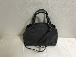 本物コールハーンCOLEHAAN本革レザー2wayショルダーハンドトートバッグビジネスボストンバックレディースグレー