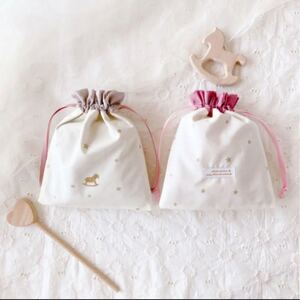 巾着ポーチ 2枚セット ハンドメイド