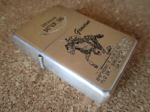 ZIPPO [55th Running SATSUKI SHO Genuine Rhododendron indicum .jenyu in ]1995 год 3 месяц производство Sara хлеб скачки масляная зажигалка Zippo - негодный версия очень редкий 