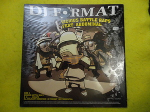 DJ Format ft. Abdominal - Vicious Battle Raps / Ill Culinary Behaviour オリジナル原盤 12ep 激渋ブレイクビーツ 