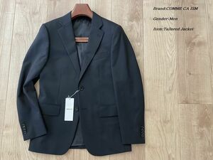 新品 定価20900円 COMME CA ISM MEN コムサイズム ギャバジンウール２釦スーツ ジャケット（総裏）秋冬 ブラック Sサイズ