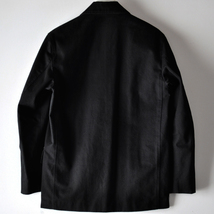 美品 90s agnes b.homme アニエスベーオム ブラック モールスキン ワークジャケット サイズ44 フランス製 / ヴィンテージ 80s 70s 50s 60s_画像3