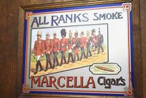 ビンテージ Marcella Cigars パブミラー 葉巻 パブ お酒 鏡 タバコ シガレット ヴィンテージ 店舗什器 アンティーク_画像5