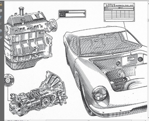  Lotus Europa S 1 TYPE46 Factory список запасных частей 