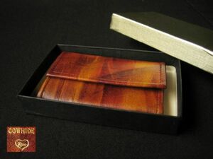 牛革 レザー キーケース COWHIDE 未使用品 茶