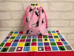  Lisa . газ жемчуг (BOX) розовый мешочек для ланча & коврик под приборы ручная работа 