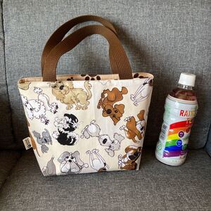 ロラライハリス 犬柄 ミニバック ミニトート ハンドメイド