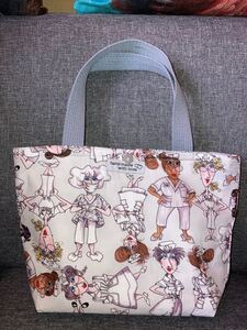 ロラライハリス ナース総柄 ミニバック ハンドメイド