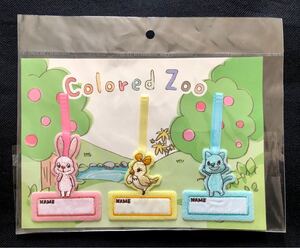 Colored Zoo アイロンネームタグ