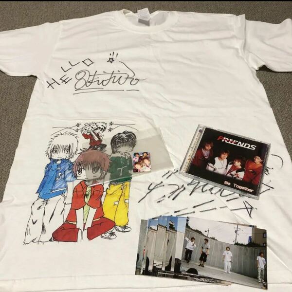 AAA 末吉秀太 FRIENDS サイン入りTシャツ プリクラ 写真 CD Shuta Sueyoshi