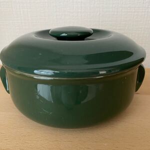 蓋付 器 ディープグリーン