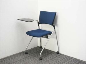 [ free shipping ][ used ]ito-kimanosmi-ting chair . pad attaching memory pcs attaching navy blue black she